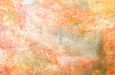 Illustration with orange abstract background.