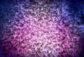 Dark Purple vector low poly layout.