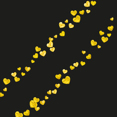 Valentine Sale Background. Handdrawn Sparkle For Anniversary. Special Frame. Golden Retro Backdrop. Graphic Border For Gift. Yellow Romance Poster. Gold Valentine Sale Background.