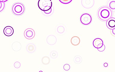 Light Pink, Red vector template with circles.