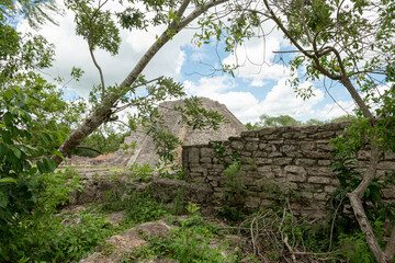 Myapan, Archaeological zone of the Mayans in Yucatan, Mexico