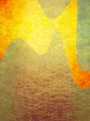 しわと傷のあるレトロな金紙の背景素材