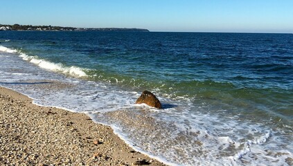 North shore coastline on Long Island