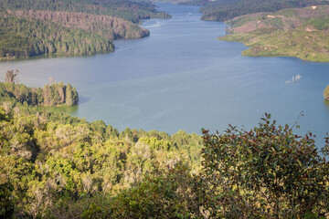 Obraz premium Beautiful landscape of Dam in Colombia