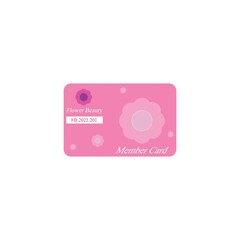 Member card template vector