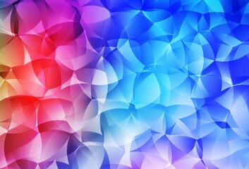 Fototapeta premium Light Multicolor vector shining triangular background.