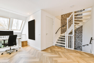 Interior of a spacious room in a luxury house