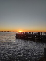 Fototapeta premium sunset at the pier
