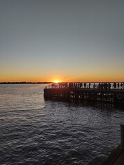 Fototapeta premium sunset at the pier