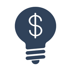 Money Making Ideas. Flat style design icon
