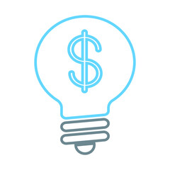 Dollar, Idea, Lightbulb, Money icon