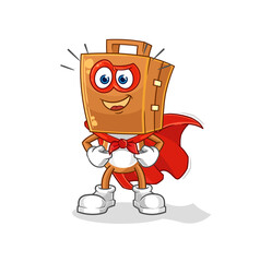 suitcase head heroes vector. cartoon character