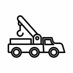 Tow truck icon or logo vector illustration sign symbol isolated