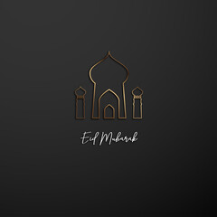 Mosque illustration stock design
