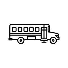 school bus icon. vector illustration