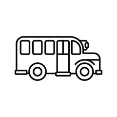 school bus icon. vector illustration