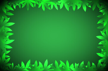 Fototapeta na wymiar cannabis leaf background