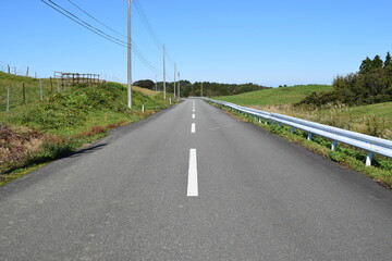 Fototapeta premium 山岳道路 山形県庄内