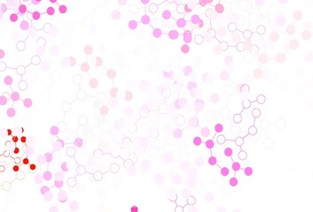 Light Purple, Pink vector template with artificial intelligence structure.