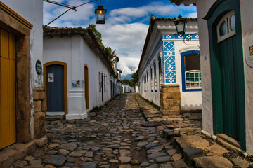 Casas históricas na cidade de Paraty no Rio de Janeiro- Brasil-Historic houses in the city of...