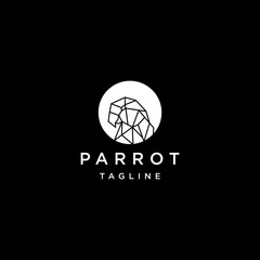 Parrot logo vector icon design template © SuryoMono