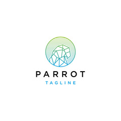 Parrot logo vector icon design template