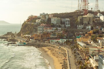 Fototapeta premium Playas de Mazatlán Sinaloa, zona turística