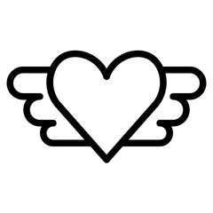 Winged heart Icon