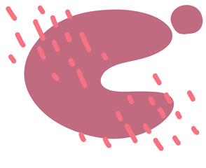 freeform  hand drawn organic element pastel color scheme minimal decoration elements boho style