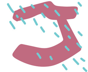 freeform  hand drawn organic element pastel color scheme minimal decoration elements boho style