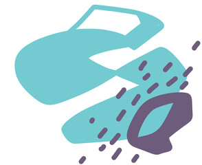 freeform  hand drawn organic element pastel color scheme minimal decoration elements boho style