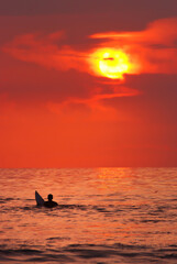 Fototapeta premium Enjoying Summer Holidays at the Beach in Bali Indonesia