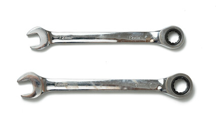 two wrench isolated on white background