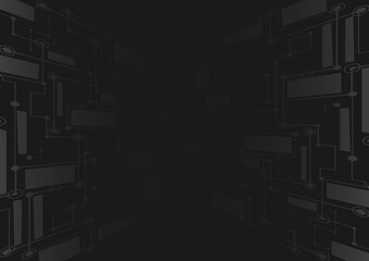 Illustration business.design modern  idea and concept think creativity. for brainstorm,Social network,success,plan,think,search,analyze,communicate, futuristic idea innovation technology.