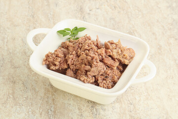 Canned tuna fish for salad
