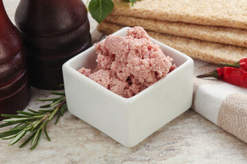 Natural gurmet liver pate spread