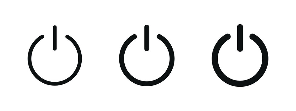 Power icon On Off icons Buttons, Energy switch sign, Power Switch Icons, Start power button, turn off symbol, shutdown energy icon