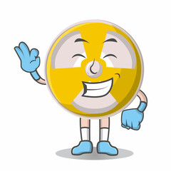 Radioactive cute smile design character, design vector illustrator.