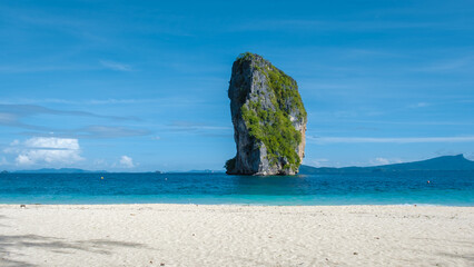 Koh Poda Island Thailand Krabi. beautiful tropical beach on a summer day
