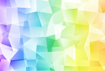 Light Multicolor vector polygon abstract background.