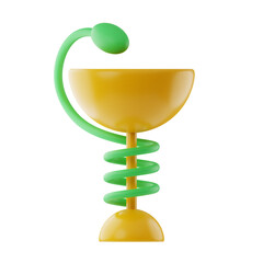 Premium Health Medical icon 3d rendering on isolated background