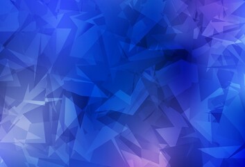 Light BLUE vector pattern with random polygonals.