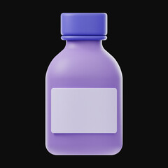 Premium Health Medical icon 3d rendering on isolated background