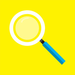 magnifying glass icon vector illustration, lens, glass, research,  tool 