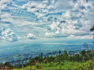 landscape with clouds