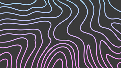Dynamic pink-blue twisty texture lines on a dark gray background