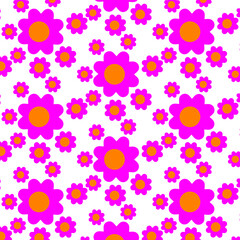 Cute pattern in small flower. Small colorful flowers. White background. Ditsy floral background. 