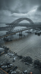 Naklejka premium bridge over river