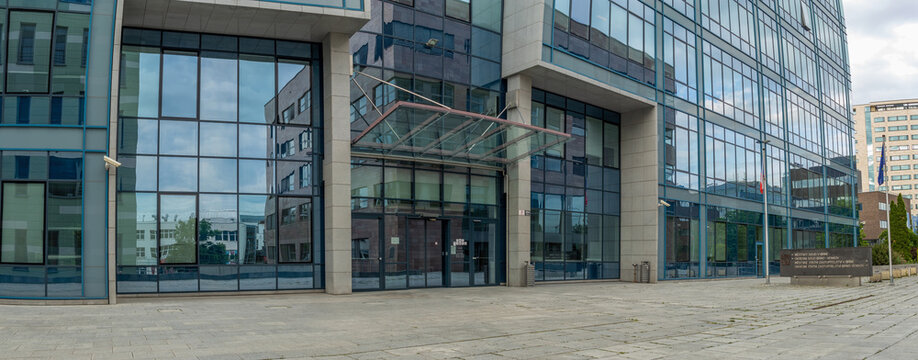 Brno City Court Building. Modern office business center.