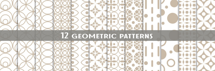 Vector seamless color pattern with geometric figures. Geometric graphic design print pattern. Can be used for scrapbooking and design
